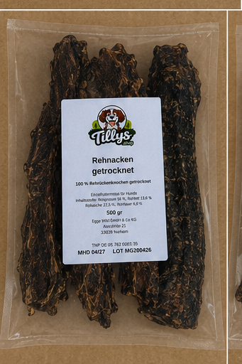 Gedroogd reeghalsbot zoals het gegroeid is